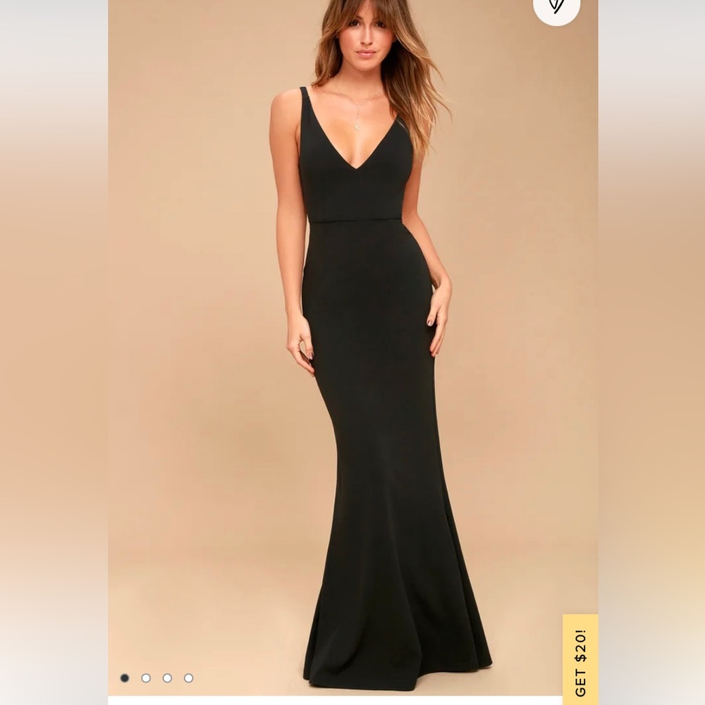 Lulus black elegant formal dress